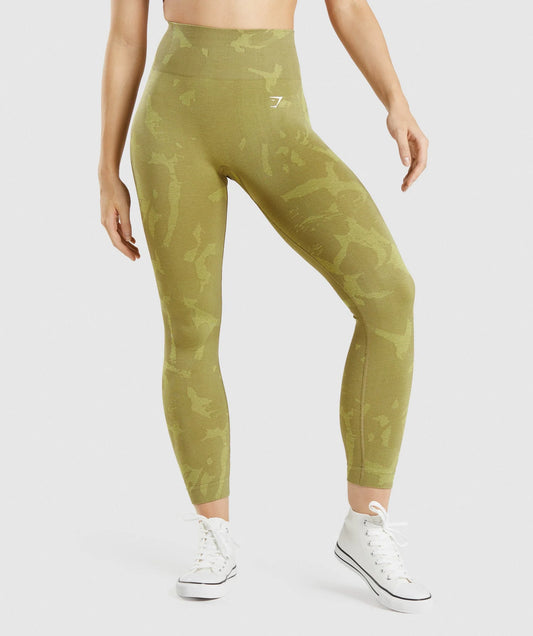 Gymshark Adapt Camo tamprės Žalsvos