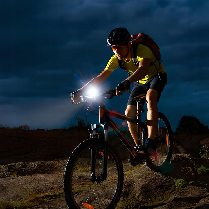 LED priekinis dviračio žibintas