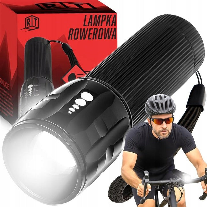 LED priekinis dviračio žibintas