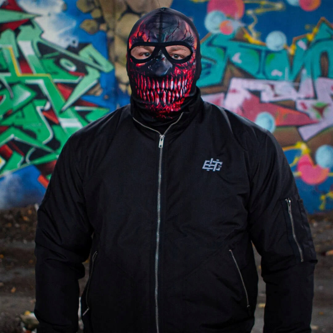 Balaklava su Siaubo motyvu Extreme Hobby Terror (juoda)