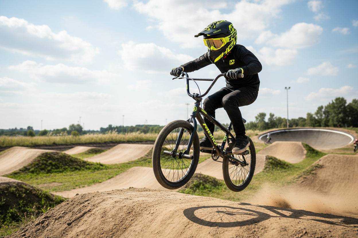 Vaikiškas Dviračių, BMX, Enduro, motokroso šalmas + akiniai