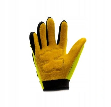 Cross motokroso BMX dviračių ir keturračių pirštinės vaikams, geltonos