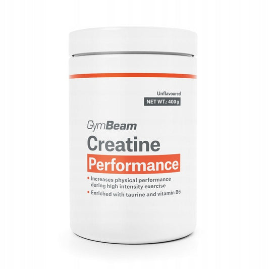 GymBeam PERFORMANCE Kreatinas Monohidratas su Taurinu 400g, beskonis