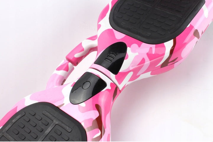 Camo rožinis riedis - elektrinė riedlentė su bluetooth ir LED