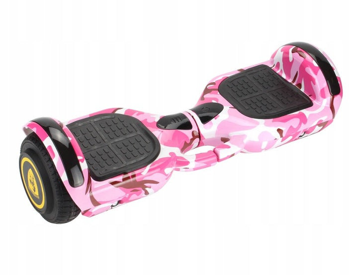 Camo rožinis riedis - elektrinė riedlentė su bluetooth ir LED