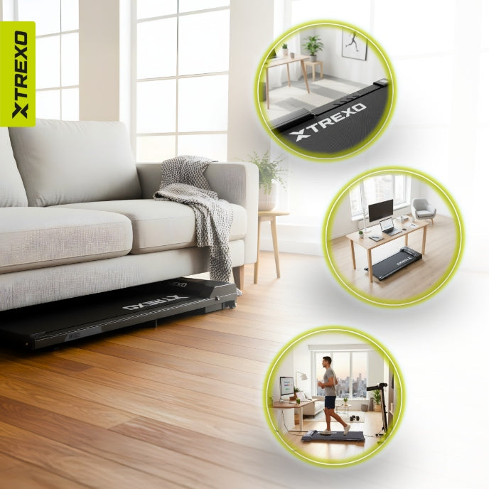 Elektrinis bėgimo / ėjimo takelis TREXO Walking Pad W100 juodas
