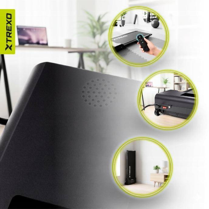 Elektrinis bėgimo / ėjimo takelis TREXO Walking Pad W100 juodas