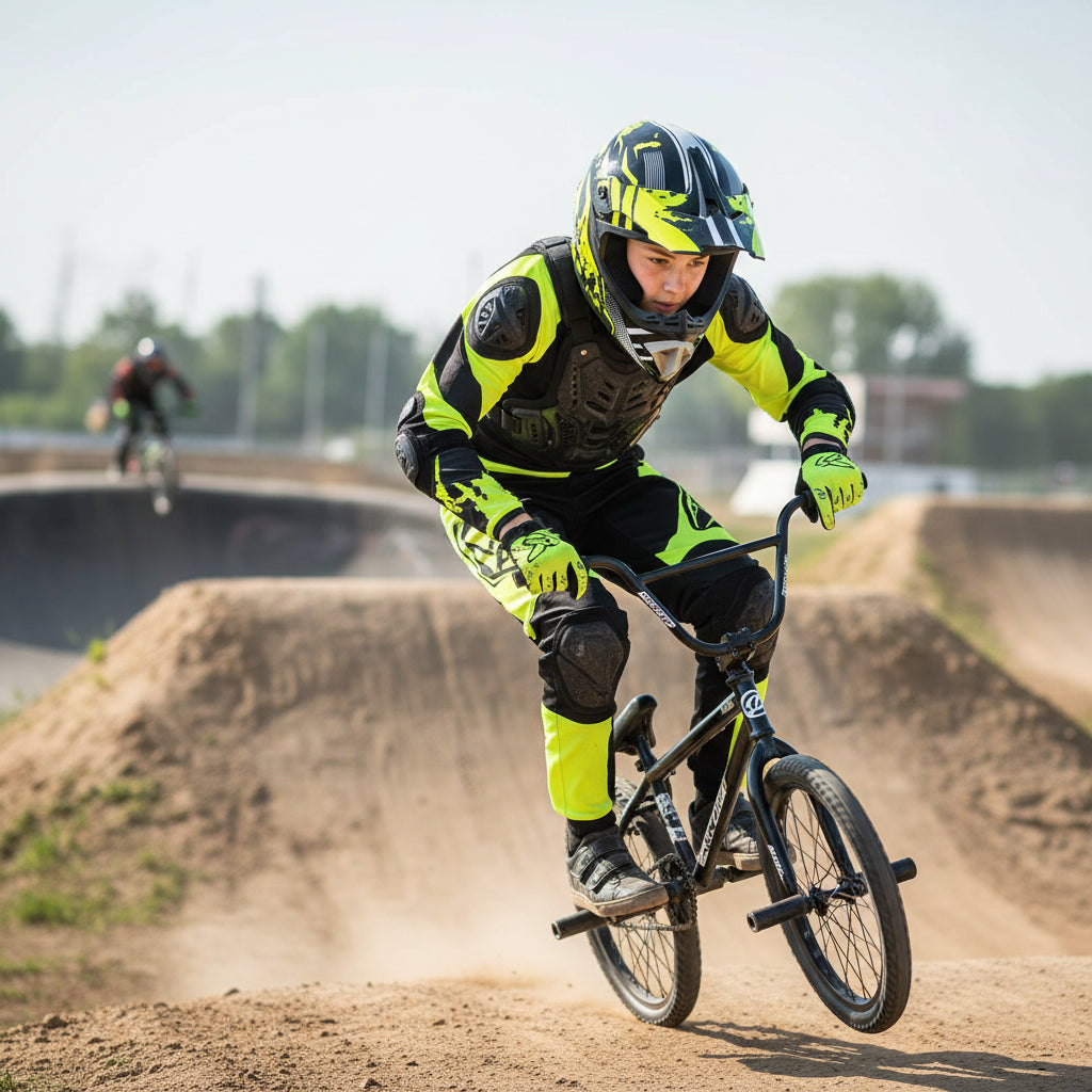 Motokroso, BMX dviračių, Keturračių šalmas