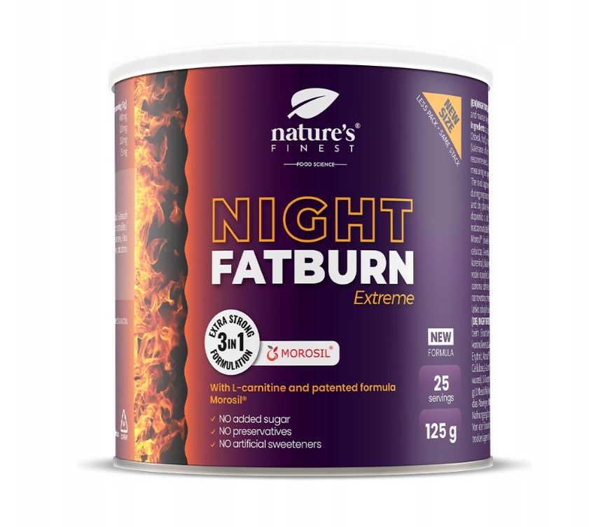 „Nature's Finest Night FatBurn“ Naktinis riebalų degintojas 125 g