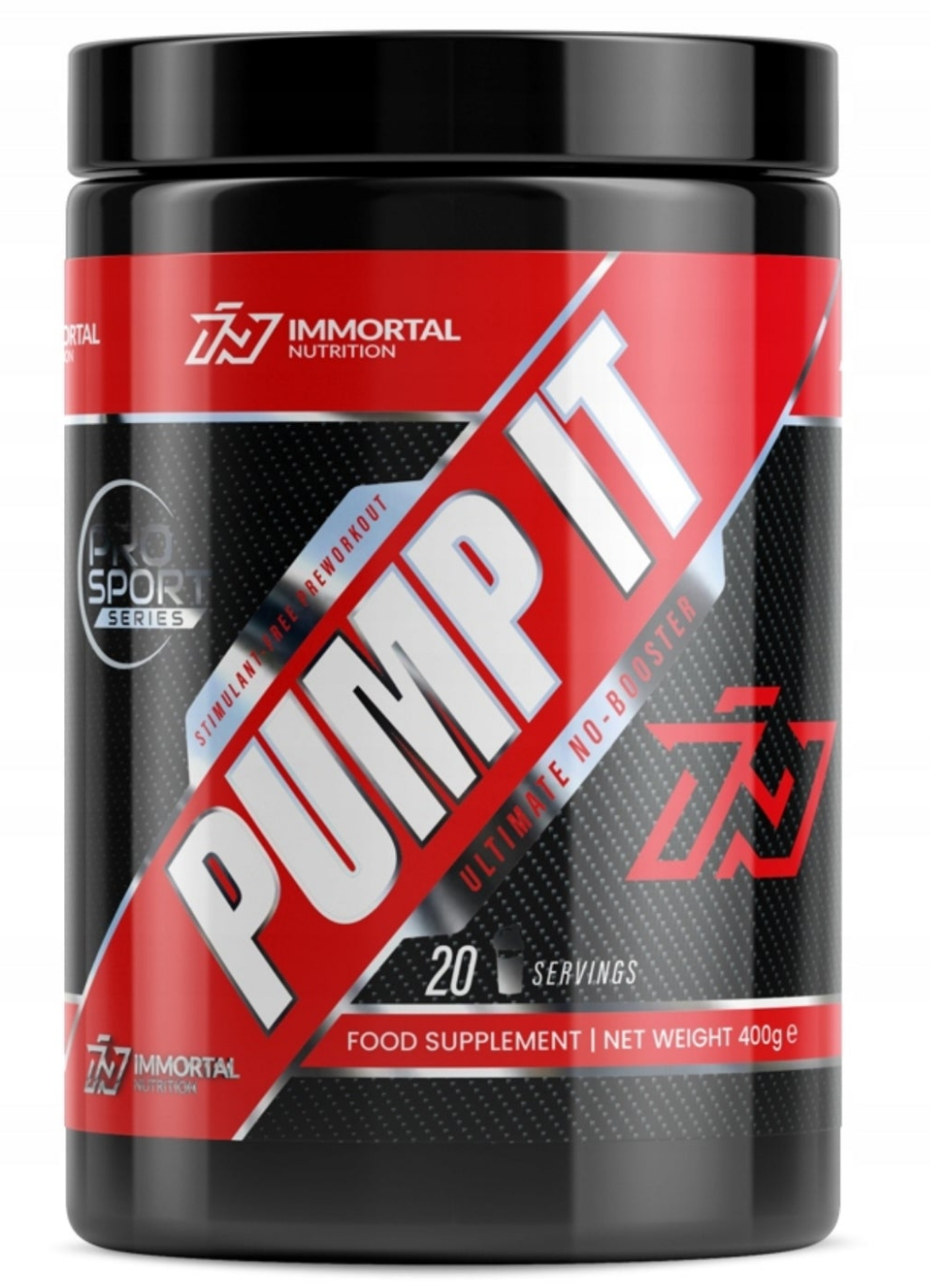 „Immortal Pump IT“ 400 g preworkout prieš treniruotę AAKG citrulinas glicerolis