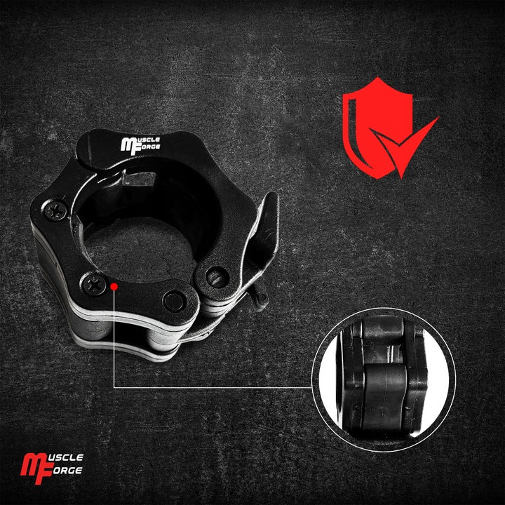 Olimpiniai grifono spaustukai / užraktai štangai 50 mm, 2 vnt.