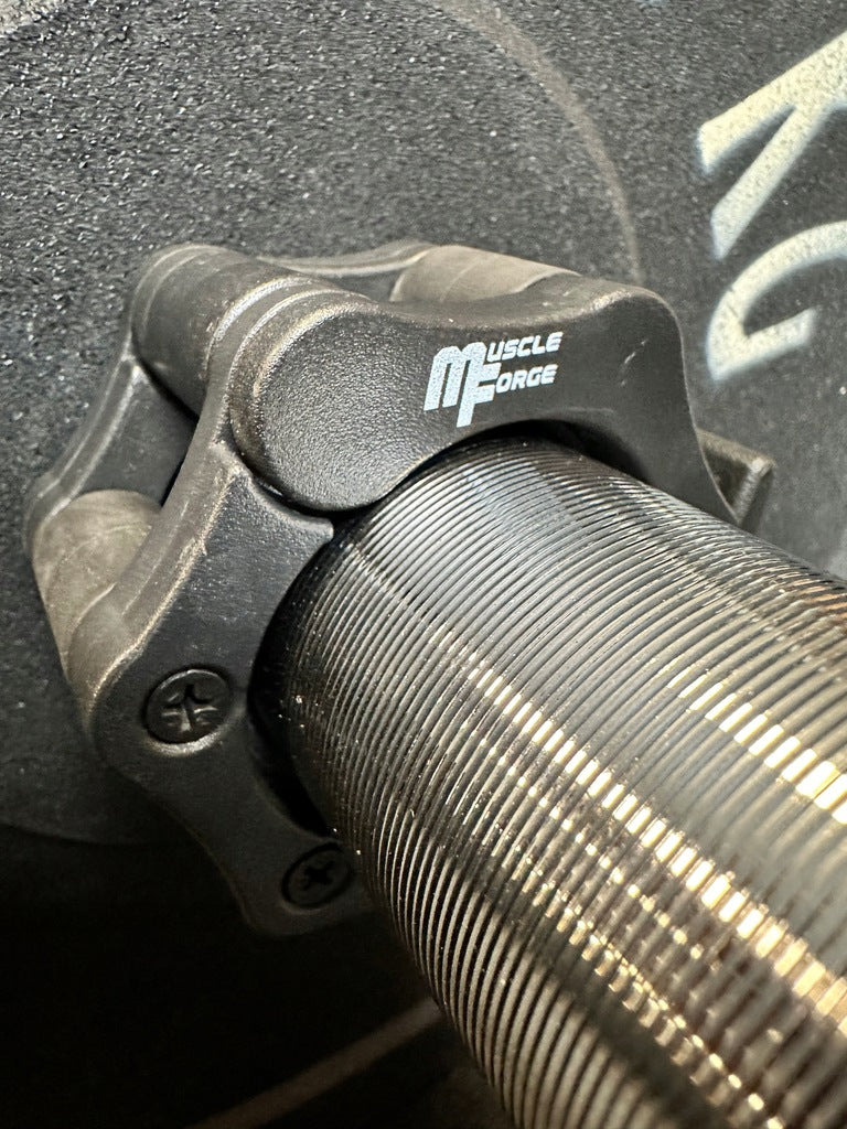 Olimpiniai grifono spaustukai / užraktai štangai 50 mm, 2 vnt.