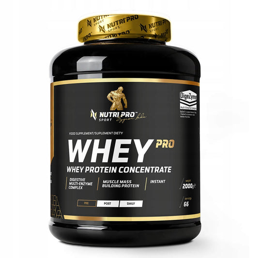 Nutri Pro Sport WPC Whey baltymai 2000g, Sudytos karamelės