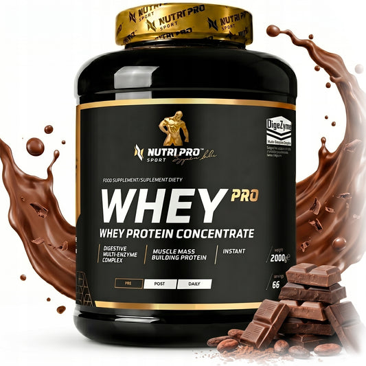 Nutri Pro Sport WPC Whey baltymai 2000g, Šokolado