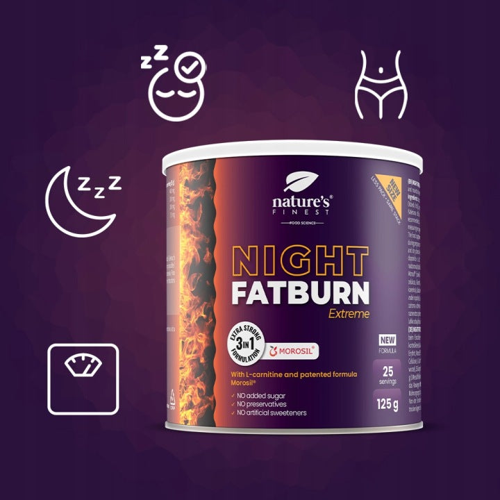 „Nature's Finest Night FatBurn“ Naktinis riebalų degintojas 125 g