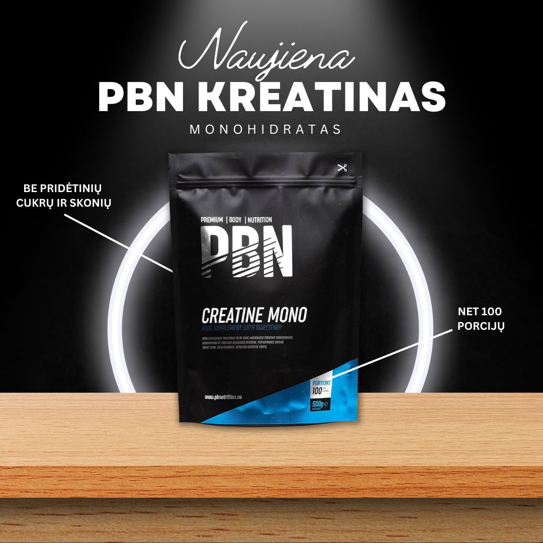 PBN 100% Mikronizuotas Kreatinas