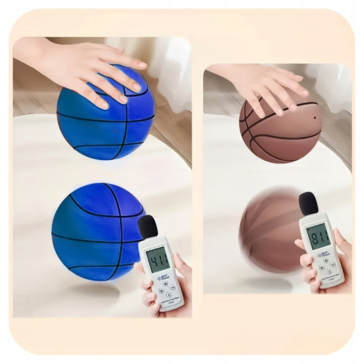 Silent Ball Tylus krepšinio kamuolys 18 cm, 3 dydis, Mėlynas