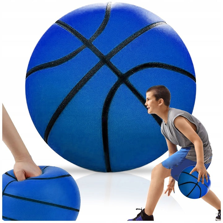 Silent Ball Tylus krepšinio kamuolys 18 cm, 3 dydis, Mėlynas