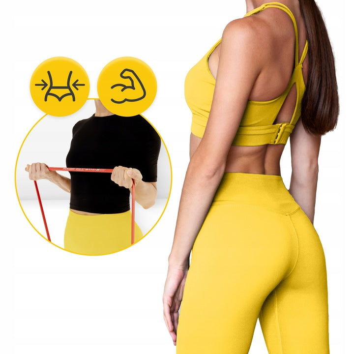 POWER BAND 4FIZJO ilgų treniruočių gumų rinkinys, 3 vnt.