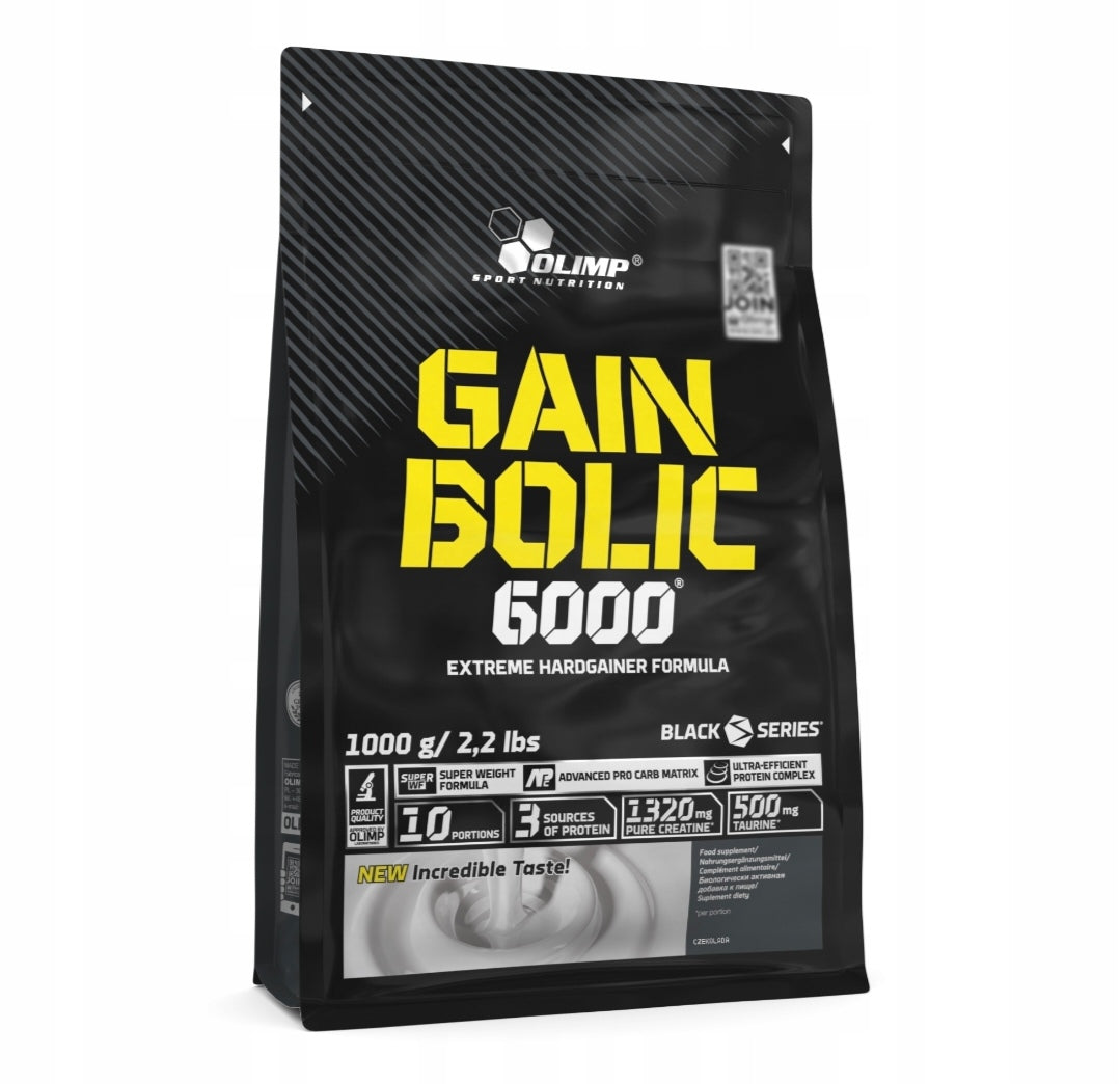 Olimp Sport Nutrition Gain Bolic 6000 Geineris 1kg Braškių Skonio 