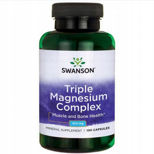 Magnio papildas Swanson Health Products Triple Magnesium Complex 100 kaps