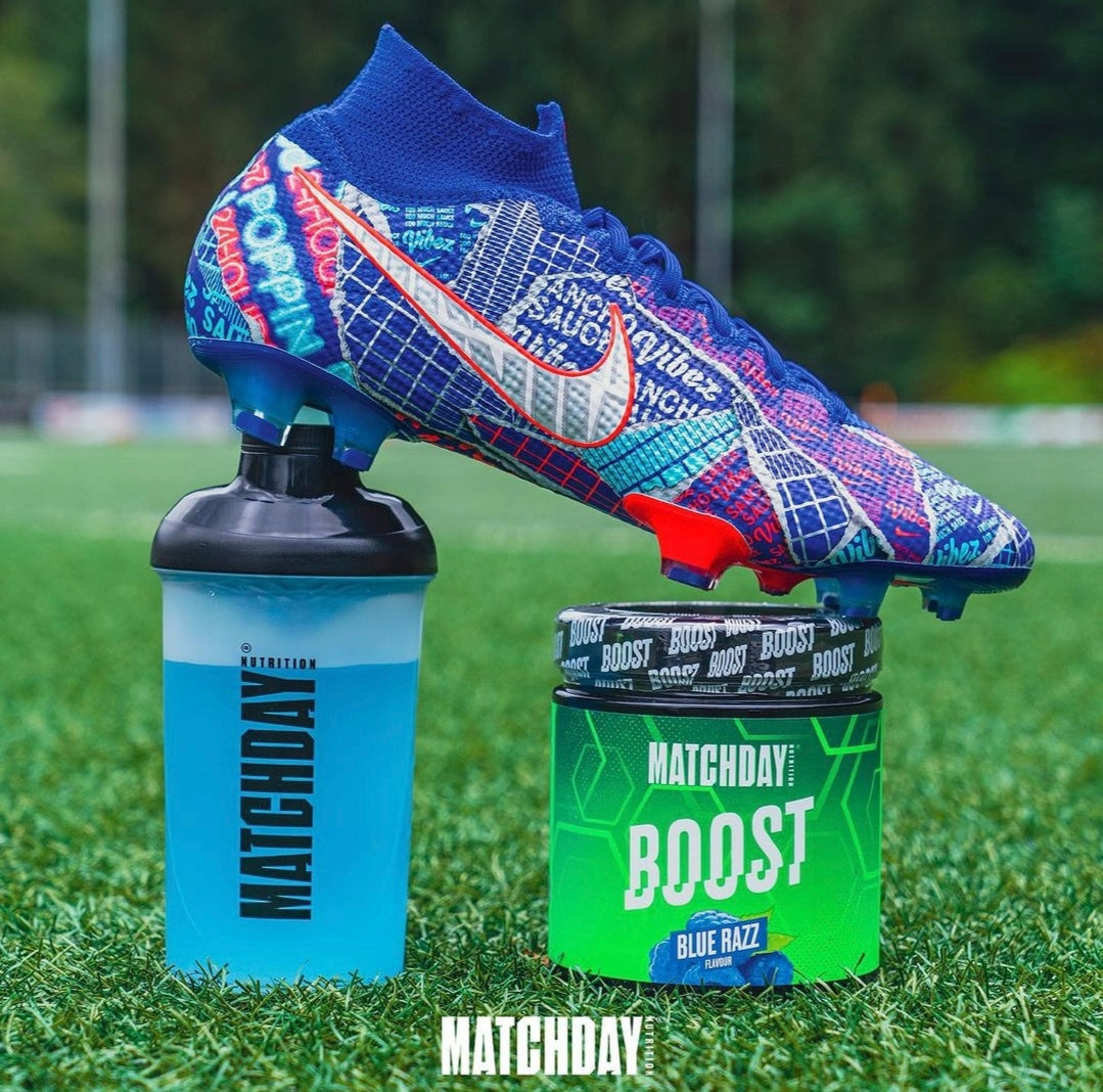 MATCHDAY NUTRITION BOOST Blue Razz Booster preworkout stimuliatorius 