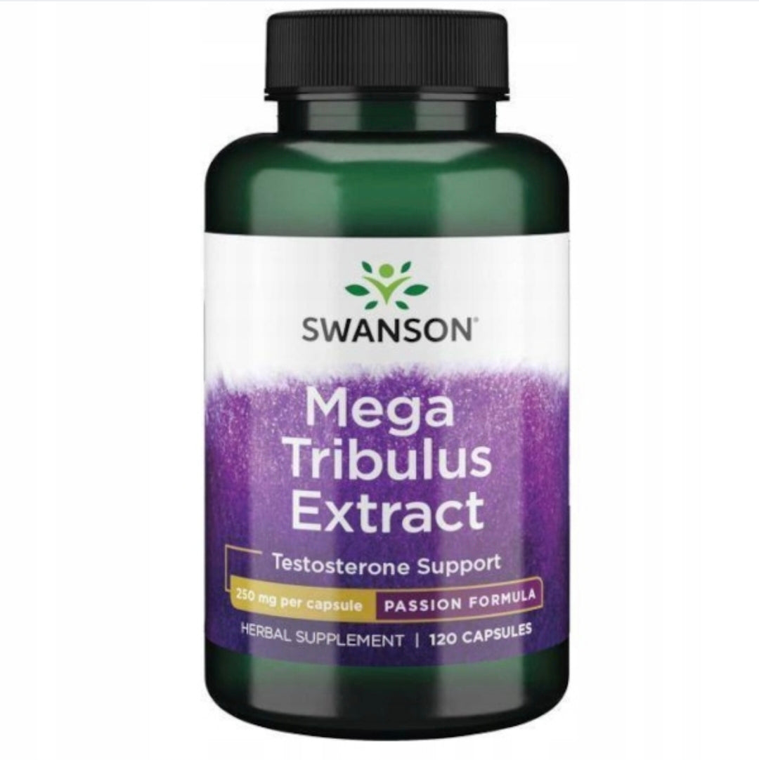 SWANSON Mega Tribulus ekstraktas 250mg 120 kaps testosterono skatintojas