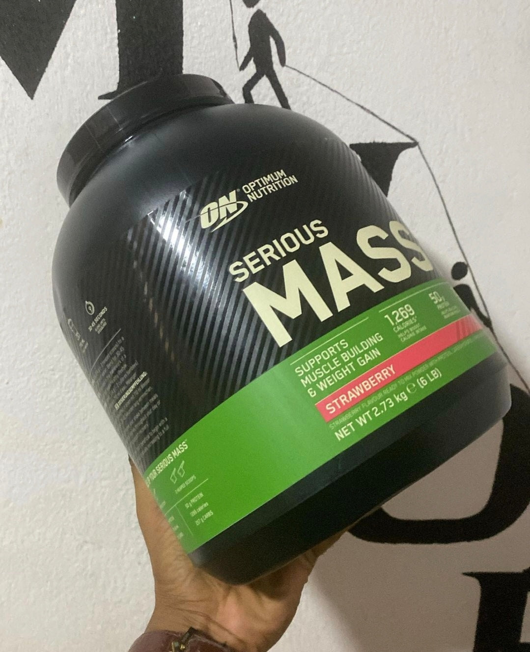 Optimum Nutrition Serious Mass Braškių 2730g