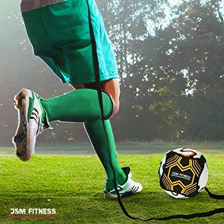 Futbolo treniruočių rinkinys JSM FITNESS® – treniruoklio diržas su guma futbolo technikos lavinimui