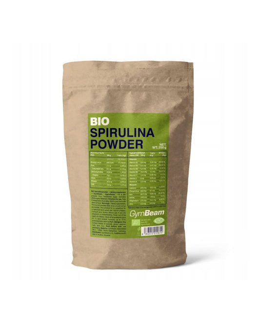 BIO spirulinos milteliai GymBeam Bio, 250g 