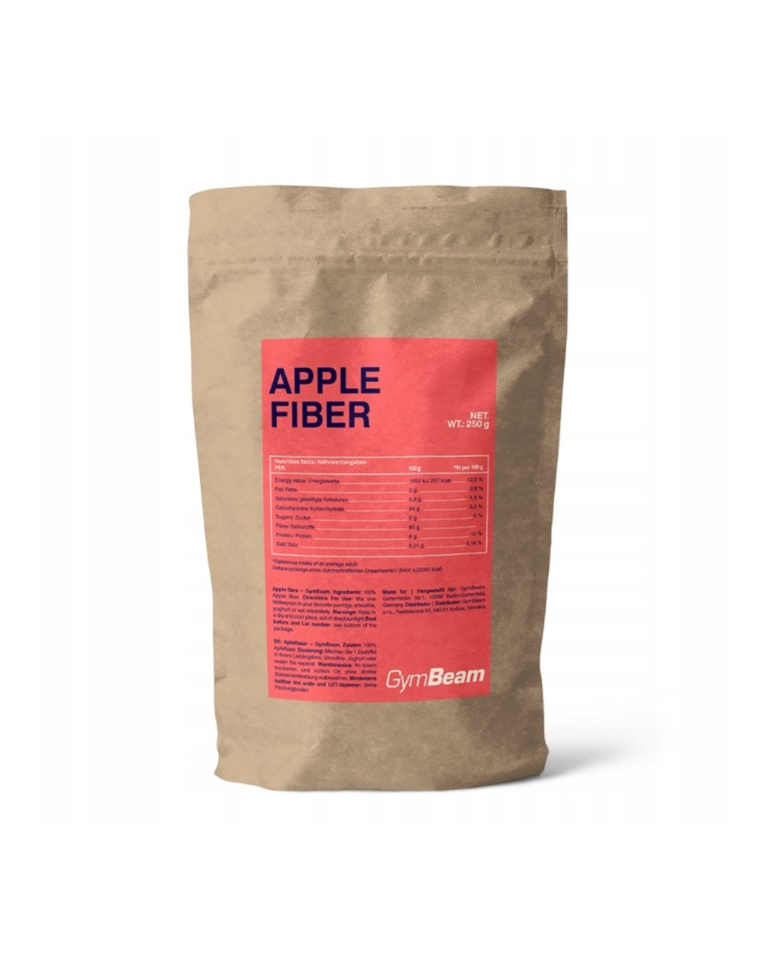 GymBeam Obuolių skaidulos - 250g