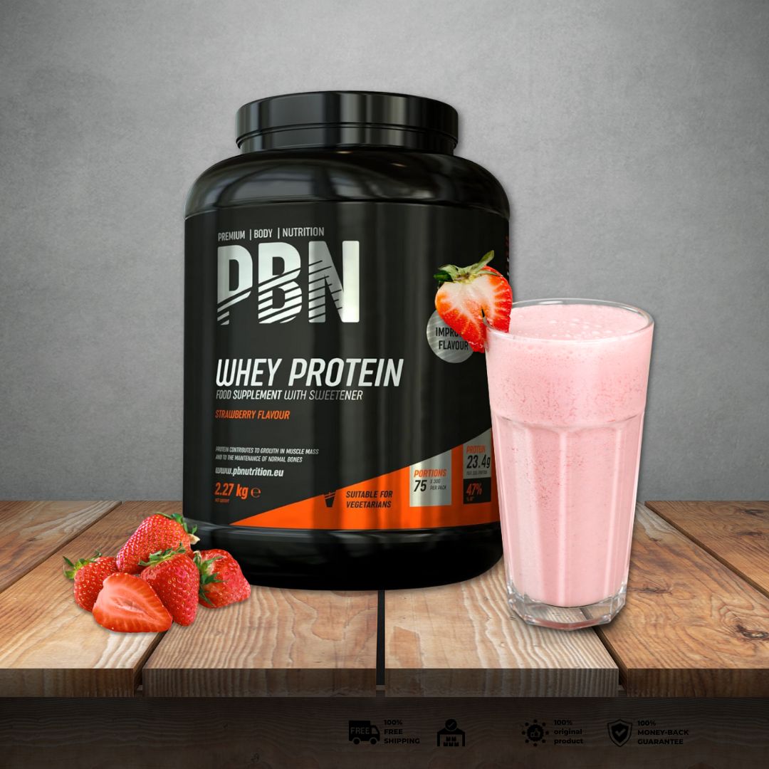 PBN Whey Baltymai 2.27kg Braškių Skonio