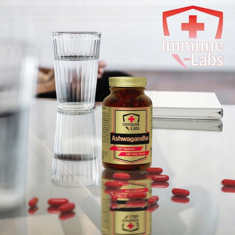 Immune-Labs Ashwagandha 100 kaps. Indijos ženšenis