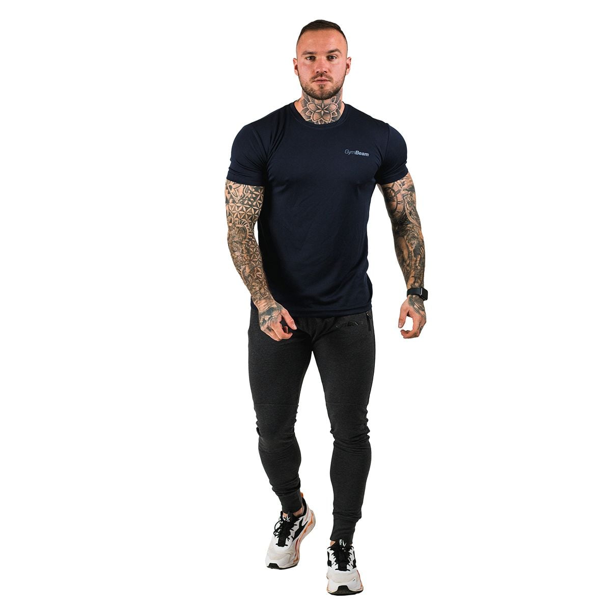 Gymbeam TRN Navy vyriški marškinėliai, mėlyni