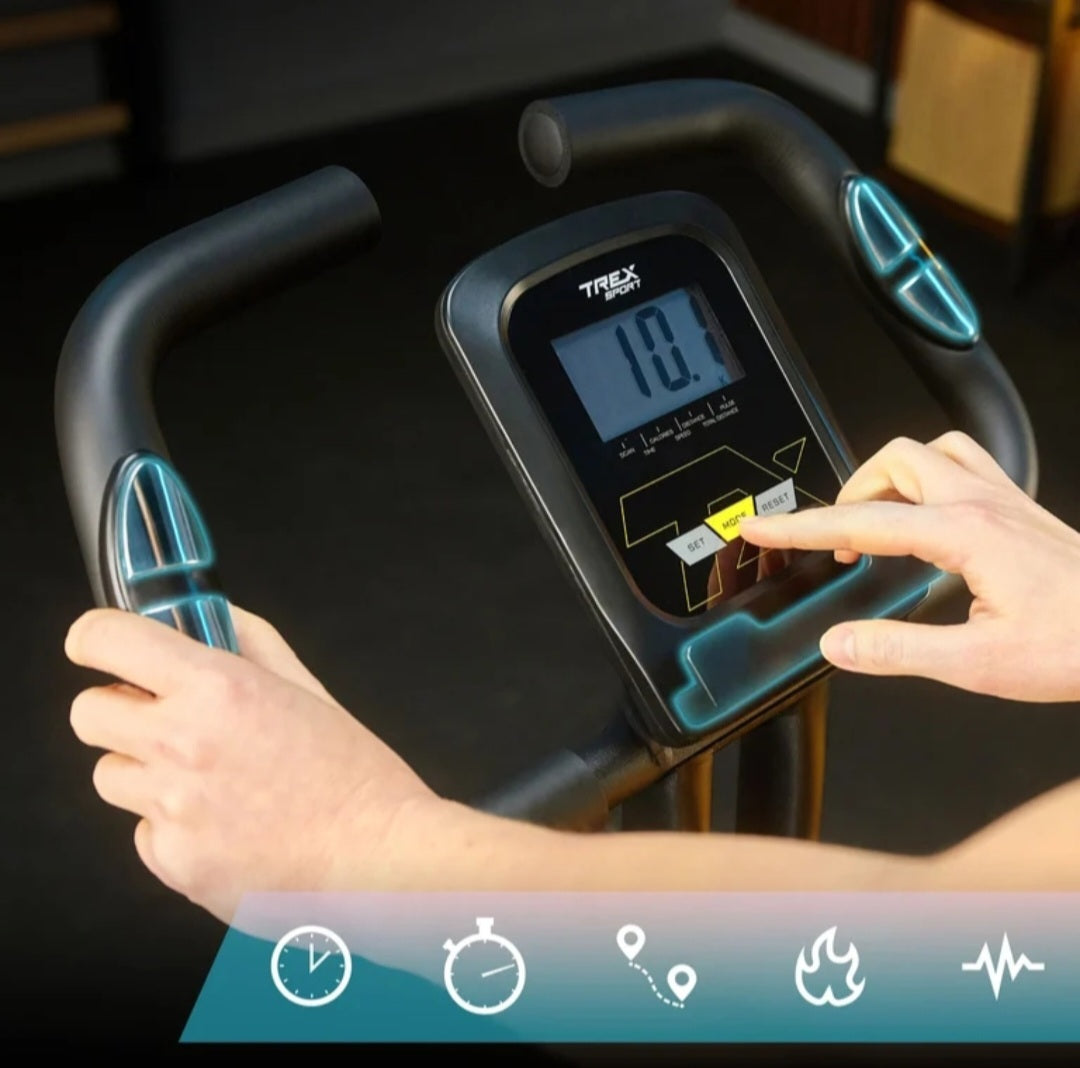 Magnetiškai sulankstomas dviratis treniruoklis 120kg Trex Sport