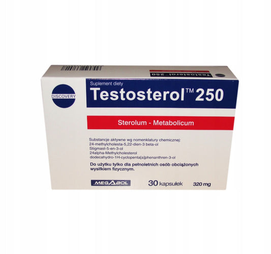 Testosterol 250 Testosterono skatinimui 30 kaps.
