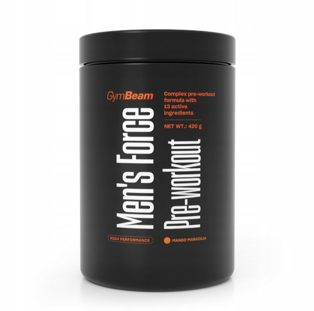 MENS FORCE GymBeam pre workout papildas prieš treniruotę, mangų skonio 420 g