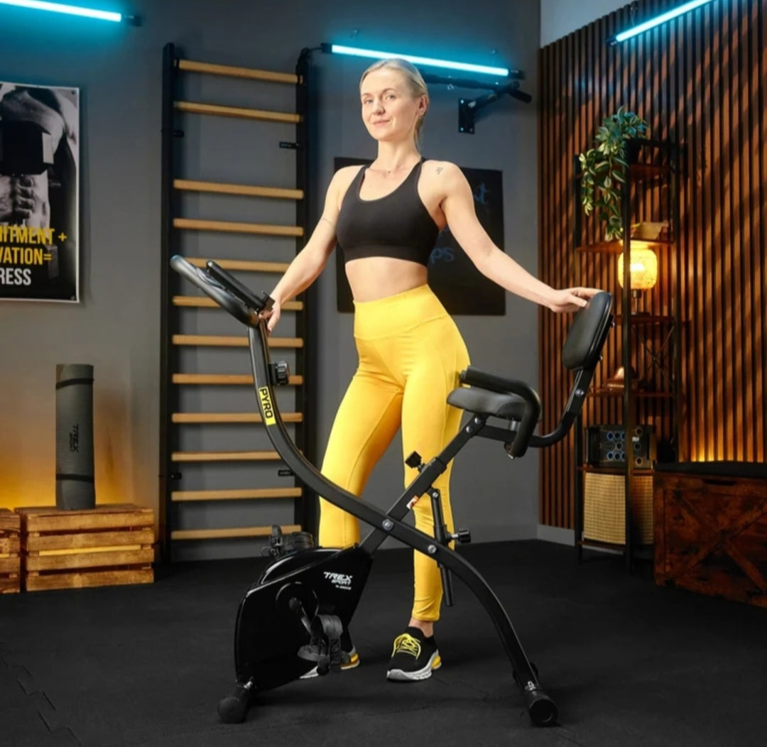 Magnetiškai sulankstomas dviratis treniruoklis 120kg Trex Sport