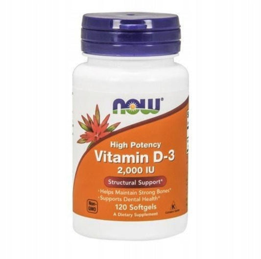 Vitaminas D3 2000 TV NOW FOODS 120 kaps.