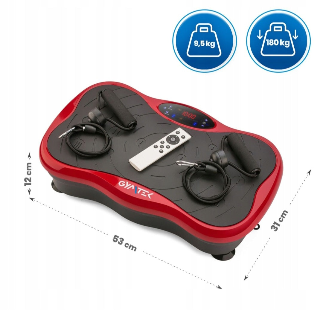 Vibracinė platforma viso kūno treniravimuo Gymtek XP500, Raudona