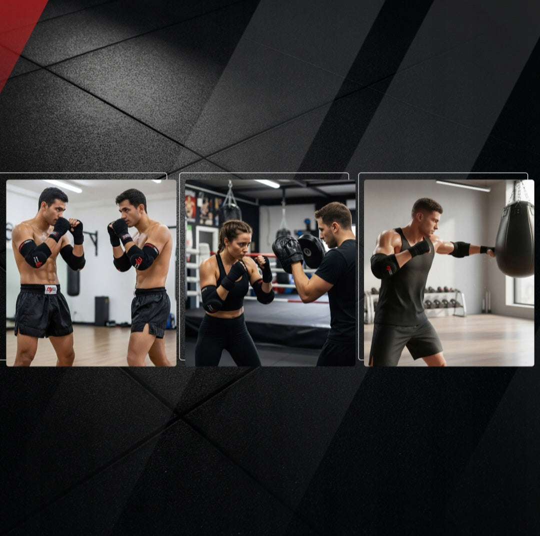 MMA Muay Thai elastingos alkūnių apsaugos