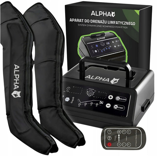 Alpha AMP-04 – automatinio limfodrenažo aparatas / masažuoklis kojoms