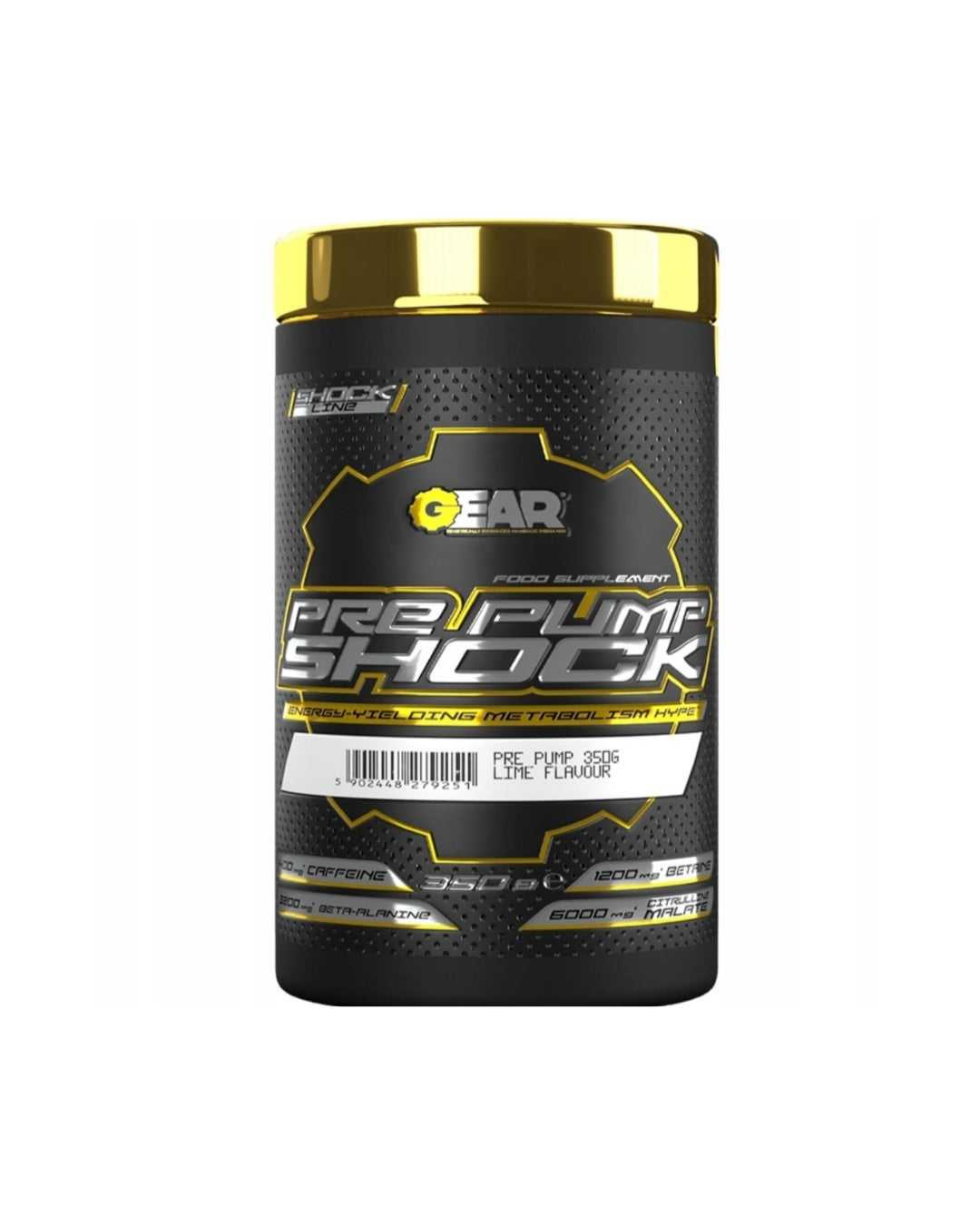Gear Nutrition PRE PUMP SHOCK pre-workout papildaa 350g
