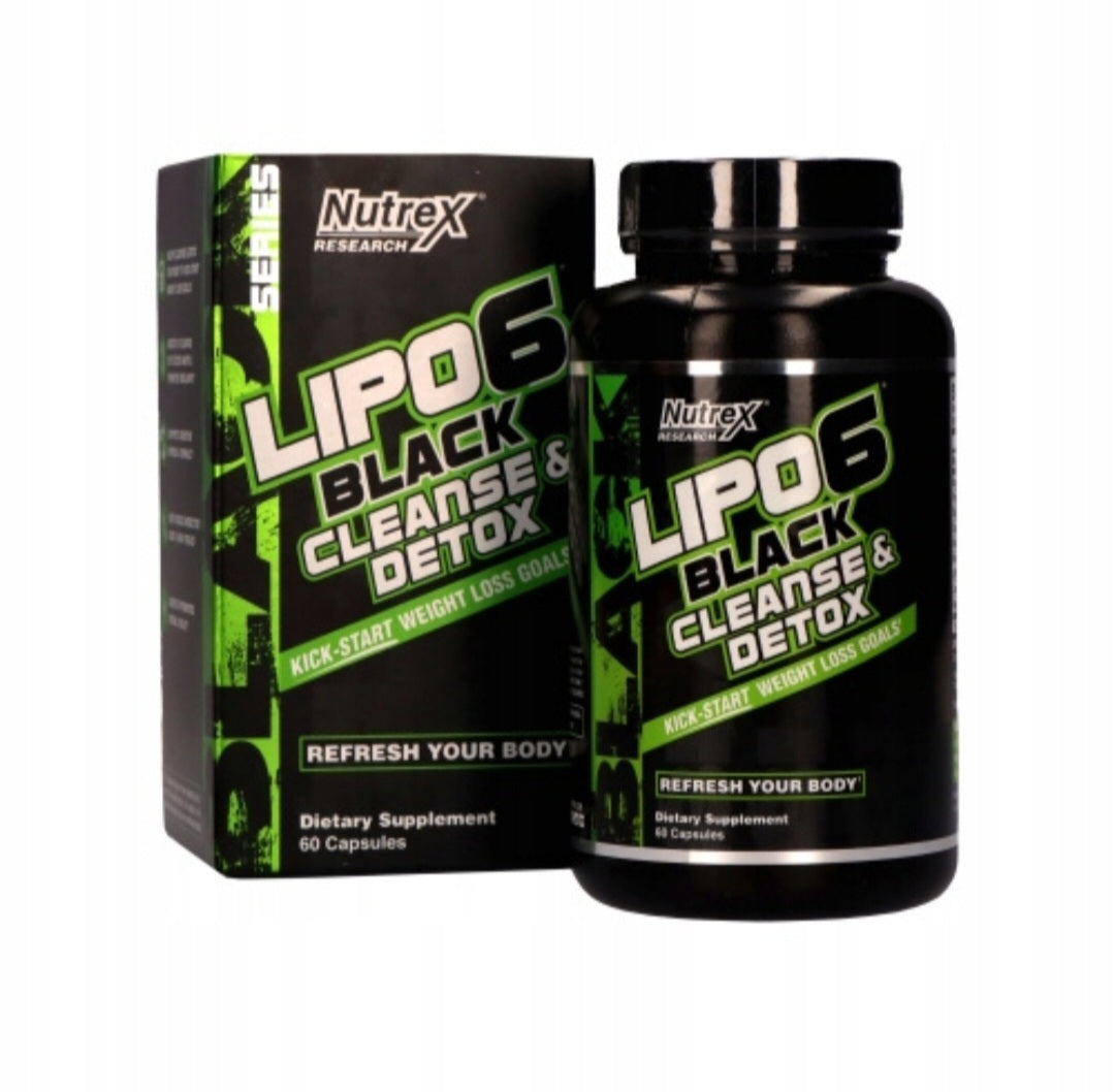 Nutrex Detoksikuojantis probiotikas Svorio metimui 60 kaps. Lipo 6 Black Cleanse