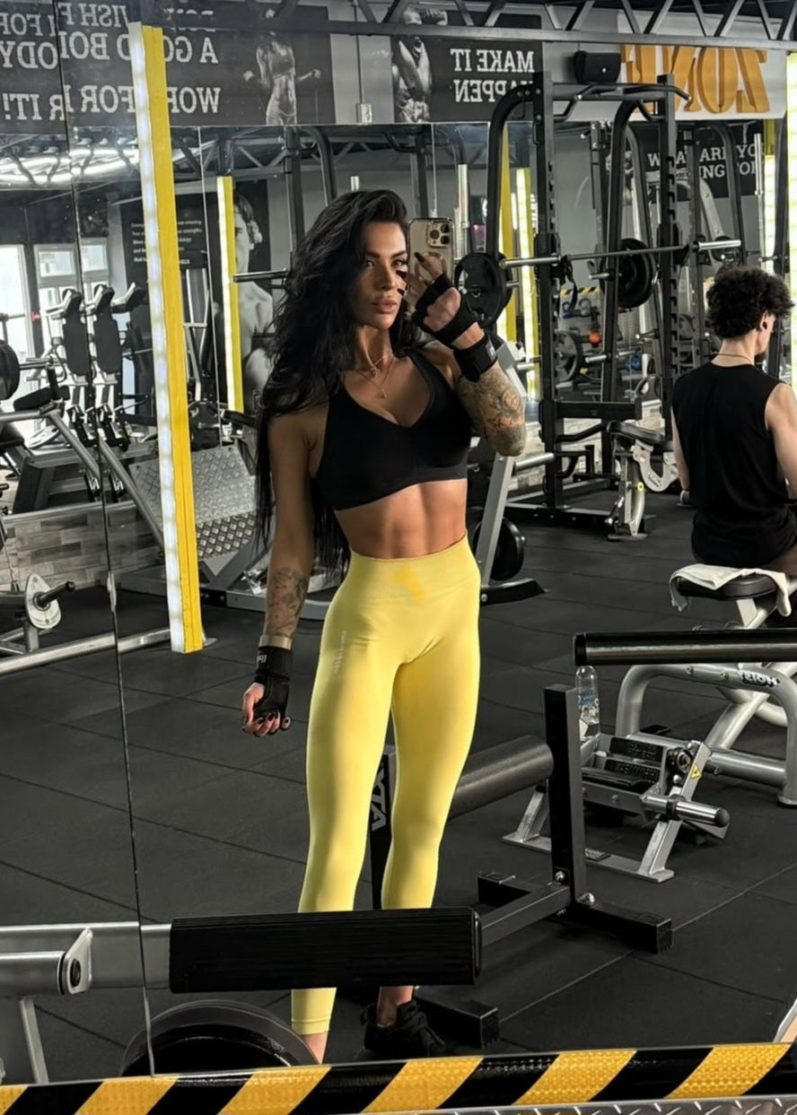 Gym Glamour Golden Hour Tamprės Geltonos