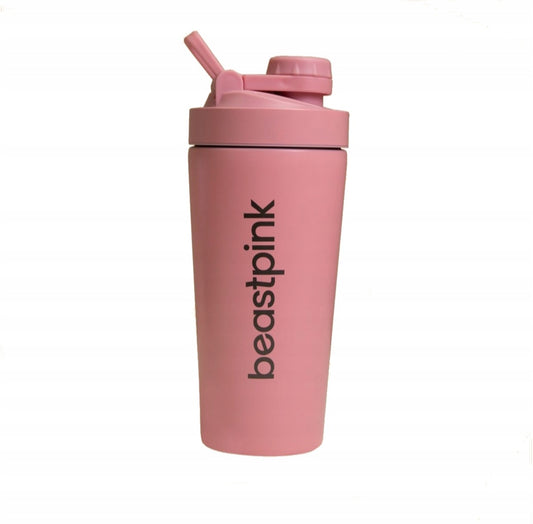Nerūdijančio plieno plaktuvė su termomikseriu BeastPink 650ml, rožinė