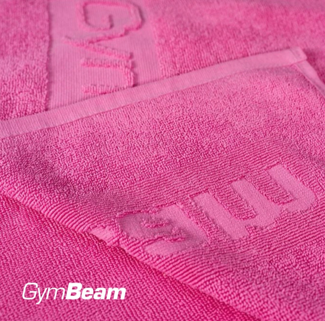 Sportinis Gymbeam rankšluostis Fitness medvilninis 50x90 cm, rožinis