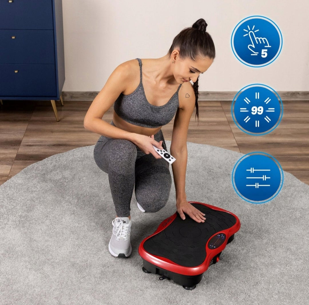 Vibracinė platforma viso kūno treniravimuo Gymtek XP500, Raudona