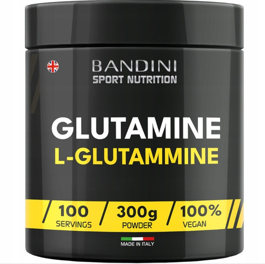 Bandini L-glutamino milteliai, amino rūgštis, glutaminas 100% veganiškas 300 g