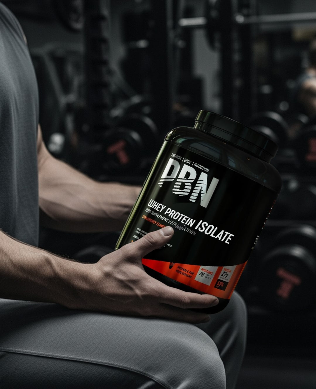 PBN Baltymų IZOLIATAS 2.27kg Braškių Skonio